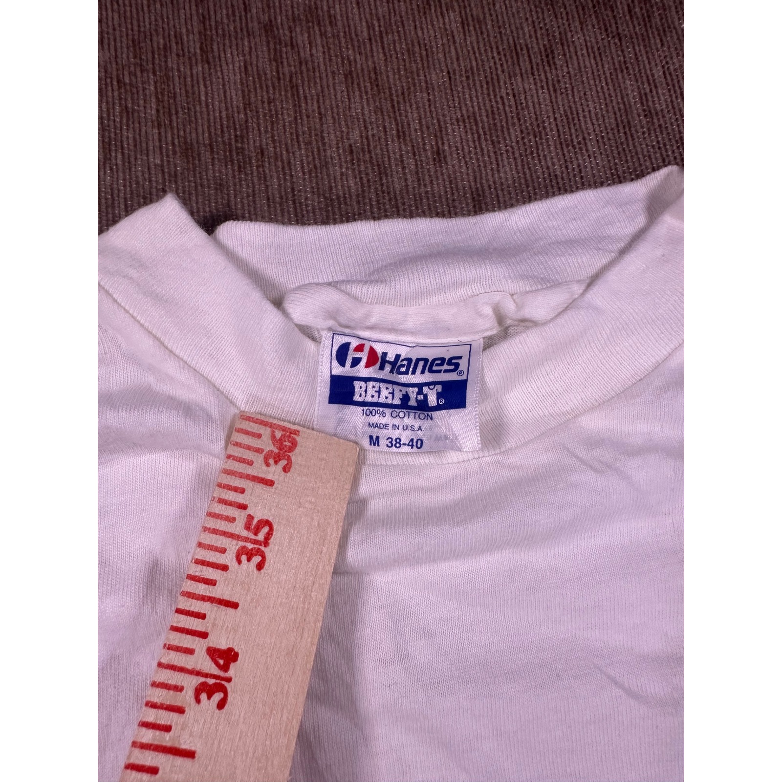 Vintage 1988 Phillips Exeter Orientation Hanes Beefy-T Shirt White Mens Medium — image 4 of 8